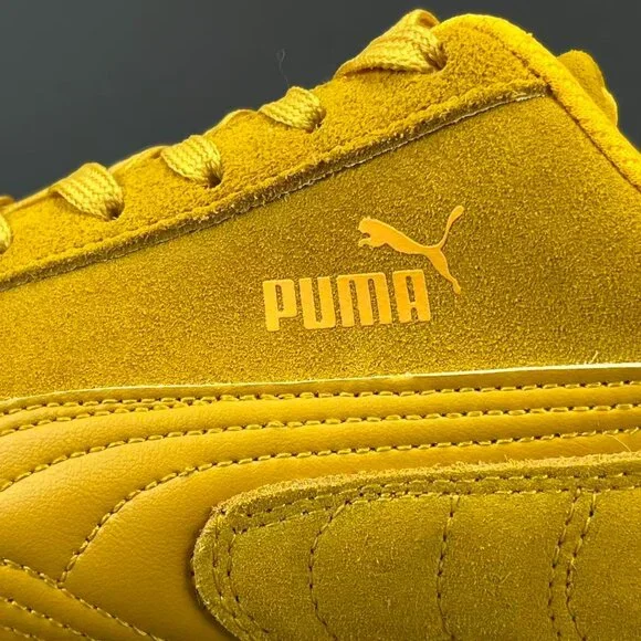 PUMA Scuderia Ferrari Suede Sneakers Yellow Men - Picture 8 of 12